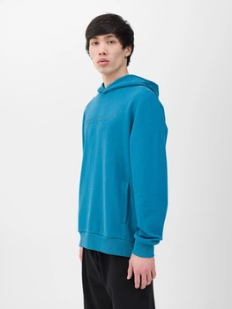 Худі чоловіче 4F Sweatshirt M0948 4FWSS24TSWSM0948-33S XL Синє (5904698704552)