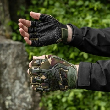 Перчатки тактические безпалые Mechanix M-Pact Gloves Woodland L