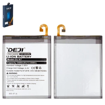 Акумулятор Deji EB-BA750ABU для Samsung A105F/DS Galaxy A10, A750 Galaxy A7 (2018), A750F Galaxy A7 (2018), M105F/DS Galaxy M10, Li-ion, 3,85 B, 3400 мАг
