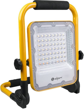 Аккумуляторный светодиодный прожектор DPM 30 Вт 4000 К желтый (FL65-30W)