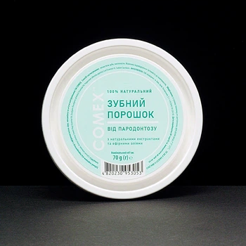 Натуральный зубной порошок от пародонтоза COMEX 70 г