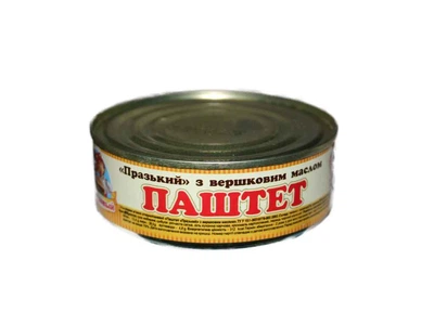 Паштет СТО ПУДІВ 240г Празький з вершковим маслом