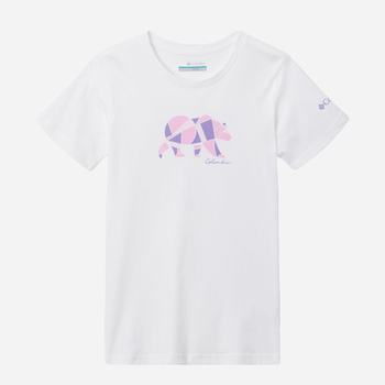 Підліткова футболка для дівчинки Columbia Mission Lake Short Sleeve Graphic Shirt 1989791105 141-149 см (M) Біла (195980282215)