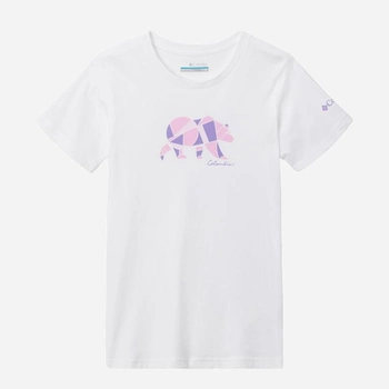 Підліткова футболка для дівчинки Columbia Mission Lake Short Sleeve Graphic Shirt 1989791105 155-159 см (L) Біла (195980282253)