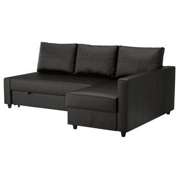 Кутовий диван-ліжко IKEA FRIHETEN ФРІХЕТЕН, Бомстад чорний, 692.168.18