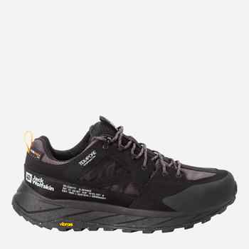 Buty sportowe trekkingowe męskie z membraną Jack Wolfskin Terraquest Texapore Low M 4056401-6000 43 (9UK) Czarne (4064993722475)