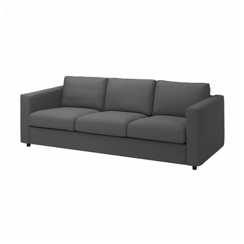 3-місний диван IKEA VIMLE ВІМЛЕ, ХАЛЛАРП сірий, 293.990.42