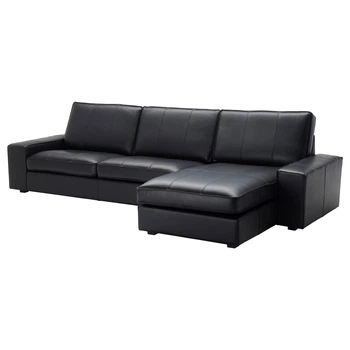 4-місний диван IKEA KIVIK КІВІК, з кушеткою, ГРАНН, Бомстад чорний, 394.431.91