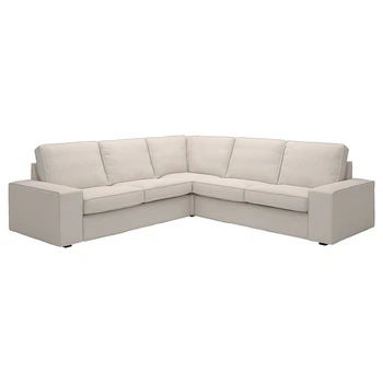Угловий диван IKEA KIVIK КІВІК, 4-місний, Світло-бежевий трезунд, 894.828.54