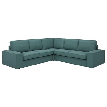 Кутовий диван IKEA KIVIK КІВІК, 4-місний, Келінге сіро-бірюзовий, 994.430.13