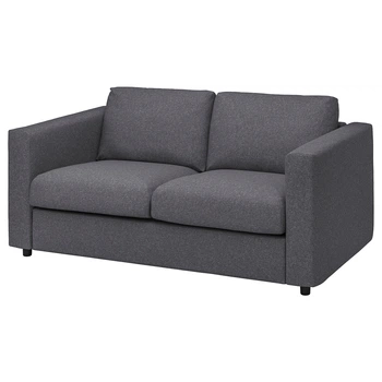 2-місний диван IKEA VIMLE ВІМЛЕ, ГУННАРЕД класичний сірий, 493.989.75