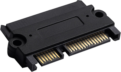 Adapter Akyga SATA - SATA M/F Black (AK-CA-83)