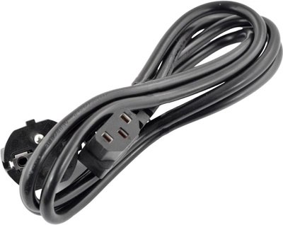 Kabel zasilający Akyga Power IEC-C13 - IEC-C14 1.5 m Black (AK-PC-02A)