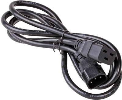 Kabel zasilający Akyga Power IEC-C19 - IEC-C14 1.8 m Black (AK-UP-02)