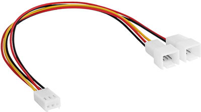 Adapter Akyga Molex 3 pin - Molex 2 x 3 pin F/M Multicolor (AK-CA-52)