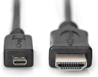 Kabel Assmann micro-HDMI - HDMI M/M 2 m Black (AK-330109-020-S)