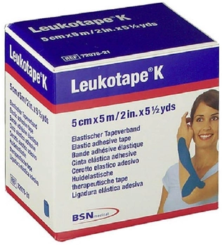 Кінезіо тейп BSN Medical Leukotape K Синій 5 см x 5 м (4042809203424)