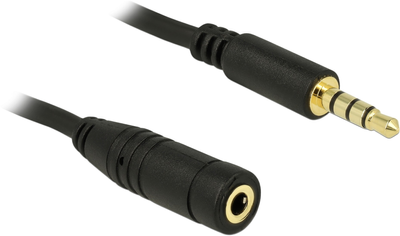 Kabel Delock Stereo Jack 3.5 mm 5 m Black (4043619846696)