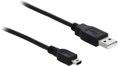 Kabel Delock USB 2.0 Type-A USB 2.0 Type-A 2 m Black (4043619838837)