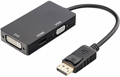 Кабель Digitus DisplayPort - HDMI - DVI - VGA 2 м White (AK-340418-002-S)