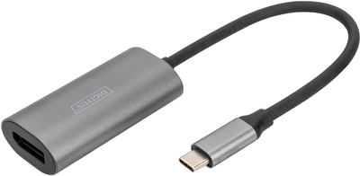 Adapter Digitus USB Type-C - DisplayPort 20 cm Silver (DA-70824)