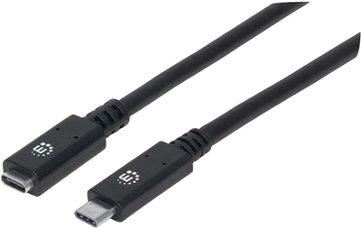 Kabel Manhattan USB Type-C 0.5 m Black (0766623355230)