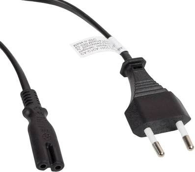 Kabel zasilający Lanberg CEE 7/7 - IEC-C5 1.8 m Black (CA-C5CA-15CC-0018-BK)
