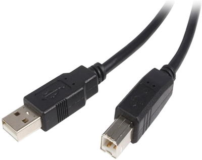 Kabel Lanberg USB Type-A - USB Type-B M/M 0.5 m Black (CA-USBA-10CC-0005-BK)