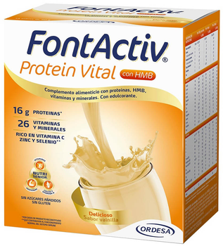 Białko Ordesa FontActiv Protein Vital Waniliowy 14 x 30 g (8426594109530)