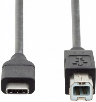 Kabel Logilink USB Type-C - USB Type-B 1 m Black (4052792053159)