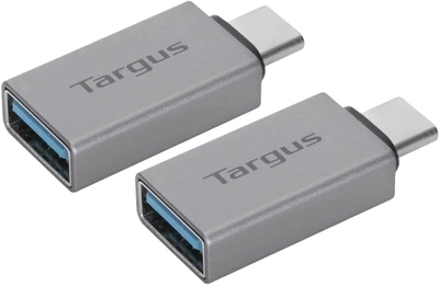 Zestaw adapterów Targus USB Type-C - USB Type-A 2 szt Silver (ACA979GL)