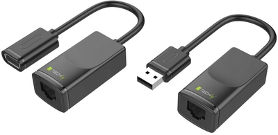 Набор адаптеров Techly RJ-45 - USB Type-A 2 шт Black (IUSB-EXTENDTY2)