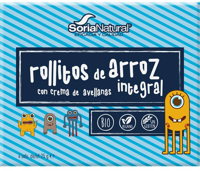 Рисові булочки Soria Natural with Сосоа and Hazelnuts 4 x 25 г (8422947805135)