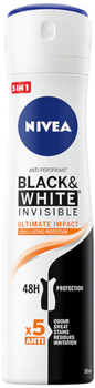 Антиперспірант NIVEA Black and White invisible ultimate impact для жінок в спреї 150 мл (5900017074269)