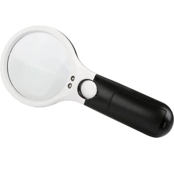 Ручная лампа лупа 90mm с LED подсветкой 2.5х кратное увеличение для ювелиров EL-69O3A