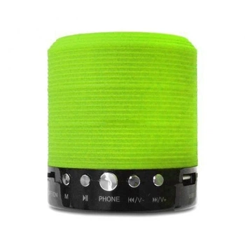 Портативная аккумуляторная колонка WSTER WS-631 с bluetooth, радио и поддержкой карт памяти Салатовая (11040)