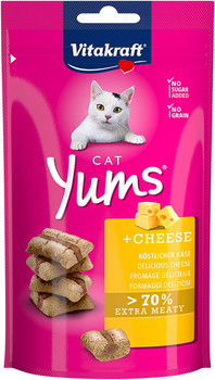 Ласощі для котів Vitakraft Cat Yums with Cheese 40 г (4008239288219)