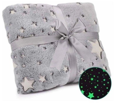 Плед-покривало Magic Blanket 165/120 см Сірий світяться в темряві (SH778767)