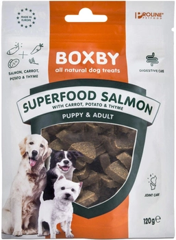 Smakołyk dla psów Boxby GF Superfood Salmon 120 g (8716793904600)