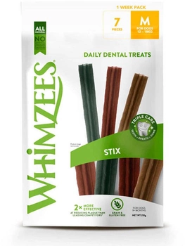 Smakołyk dla psów Whimzees Chewing Bone Stix M 7 szt 210 g (8718627754788)