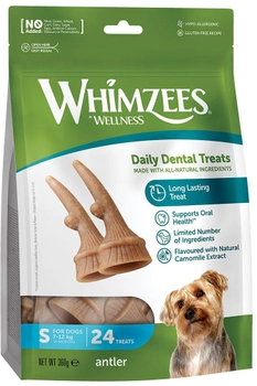 Patyczki do żucia dla psów Whimzees Chew Sticks Antler S 24 szt 360 g (8718627755105)