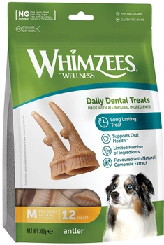 Жувальні палички для собак Whimzees Chew Sticks Antler M 12 шт 360 г (8718627755112)