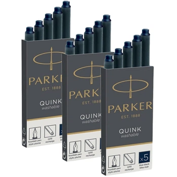 Набір Картриджів Parker Quink 15 шт Темно-сині 3 упаковки 11 410BLB