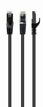 Патч корд Cablexpert PP6A-LSZHCU-BK-10M, S/FTP, литой, 50u" штекер с фиксатором, 10м, черный