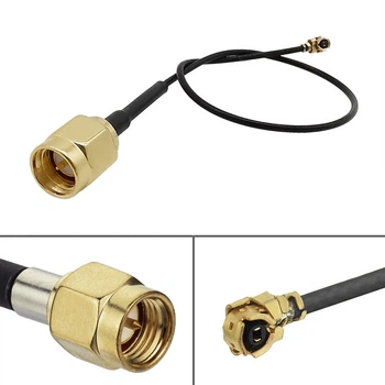 Кабель антенный IPEX uFL - SMA Male 15см 150мм переходник пигтейл для 4G 3G модемов, WiFi роутеров