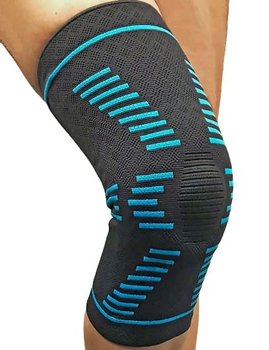 Бандаж профілактичний на колінний суглоб із пружинними ребрами жорсткості та силиконовою подушкою кільцем RS-B34 COMFORT, Реабілітімед, XL