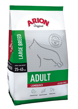 Karma sucha dla psów dorosłych ras dużych Arion Lamb and Rice 12 kg (5414970055444)