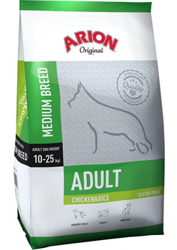 Сухий корм для дорослих собак середніх порід Arion Chicken and Rice 12 кг (5414970055307)