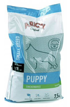 Karma sucha dla szczeniąt ras małych Arion Puppy Chicken and Rice 7.5 kg (5414970055000)
