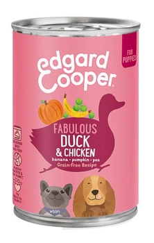 Karma mokra dla szczeniąt Edgard & Cooper Duck and Chicken Puppy Wet food 400 g (5425039485324)